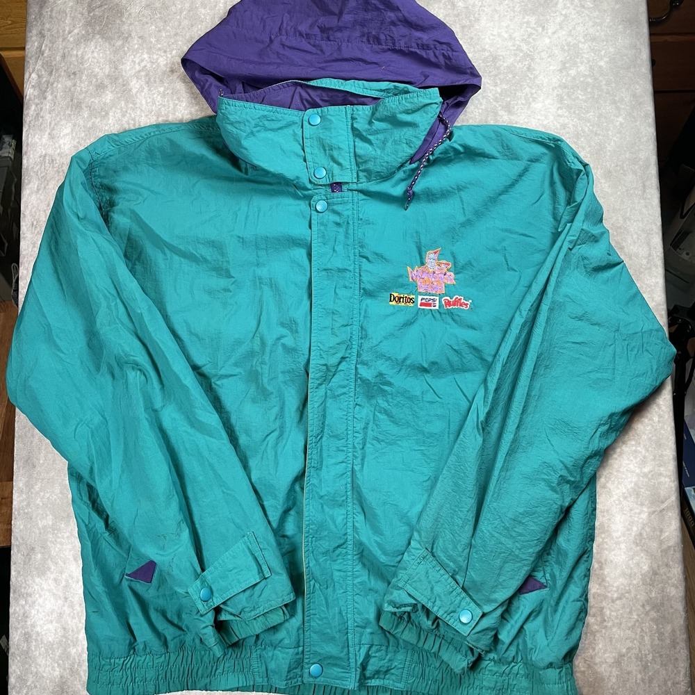 Explorer Gear VINTAGE Jacket 90s Windbreaker‎ Colorblock Size XL Embroidered